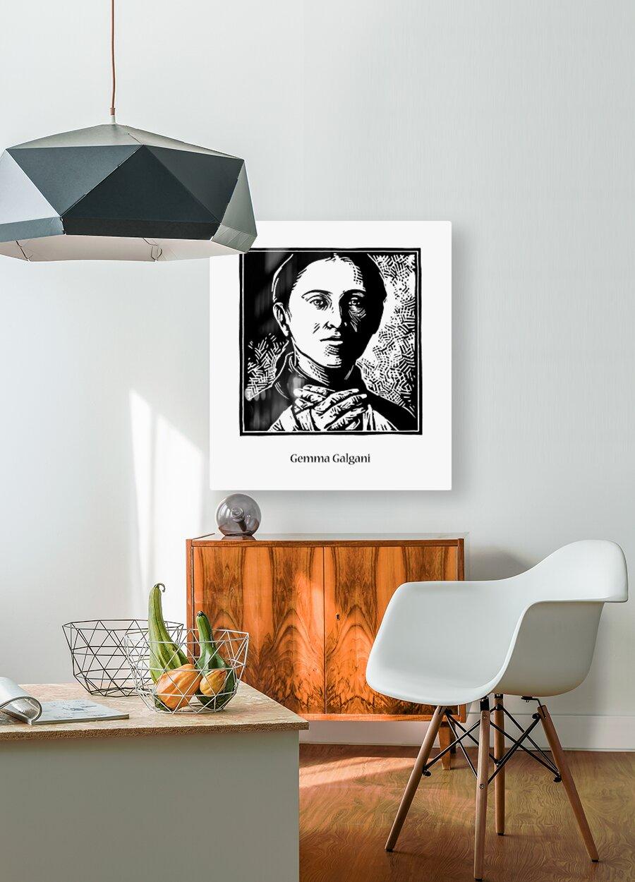 Acrylic Print - St. Gemma Galgani by Julie Lonneman - Trinity Stores