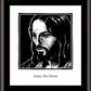 Wall Frame Espresso, Matted - Jesus, the Christ by Julie Lonneman - Trinity Stores