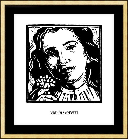 Wall Frame Gold, Matted - St. Maria Goretti by Julie Lonneman - Trinity Stores