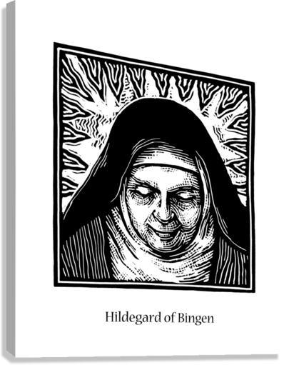 Canvas Print - St. Hildegard of Bingen by Julie Lonneman - Trinity Stores