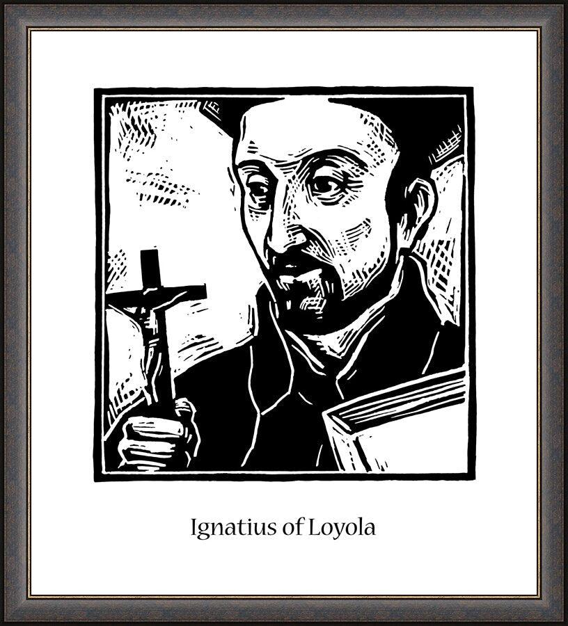 Wall Frame Espresso - St. Ignatius Loyola by Julie Lonneman - Trinity Stores
