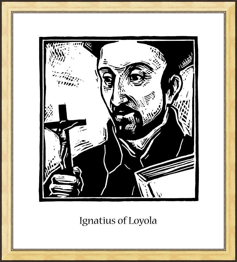 Wall Frame Gold - St. Ignatius Loyola by Julie Lonneman - Trinity Stores