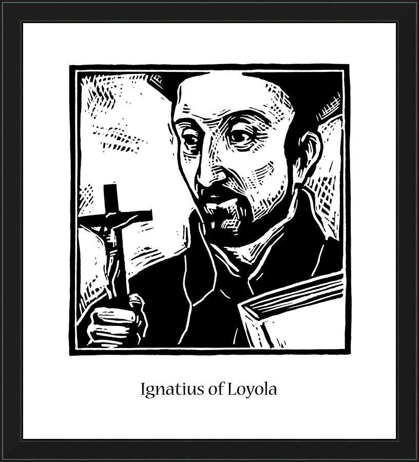 Wall Frame Black - St. Ignatius Loyola by Julie Lonneman - Trinity Stores