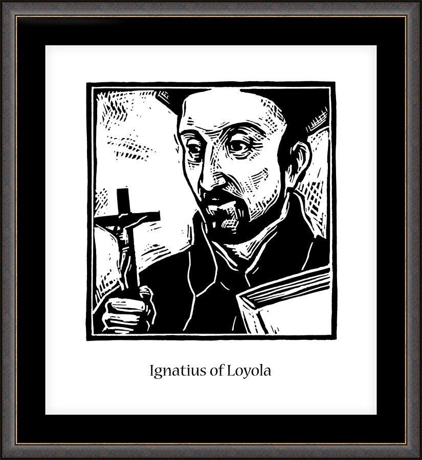 Wall Frame Espresso, Matted - St. Ignatius Loyola by Julie Lonneman - Trinity Stores