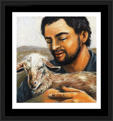 Wall Frame Black - St. Isidore the Farmer by J. Lonneman