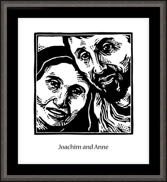 Wall Frame Espresso, Matted - Sts. Joachim and Anne by Julie Lonneman - Trinity Stores