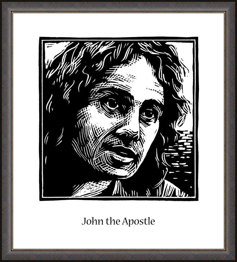 Wall Frame Espresso - St. John the Apostle by Julie Lonneman - Trinity Stores