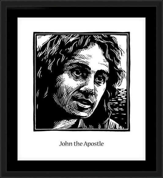 Wall Frame Black, Matted - St. John the Apostle by Julie Lonneman - Trinity Stores