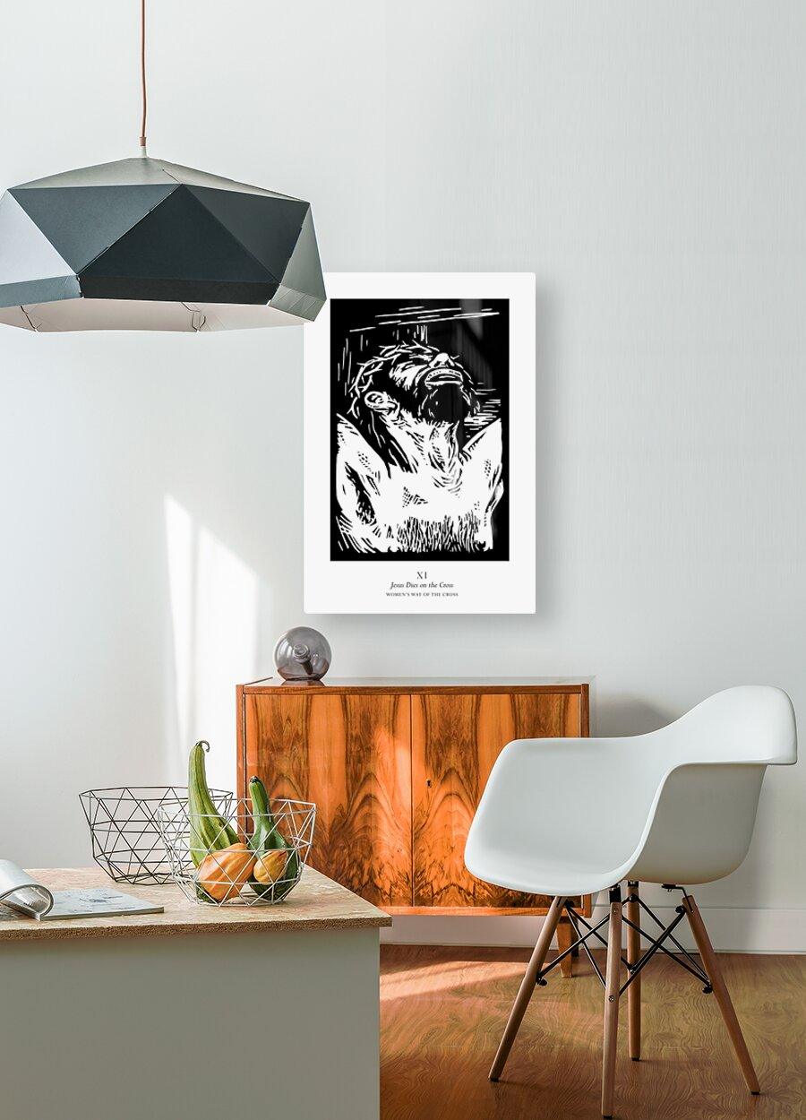 Acrylic Print - Women's Stations of the Cross 11 - Jesus Dies on the Cross by Julie Lonneman - Trinity Stores