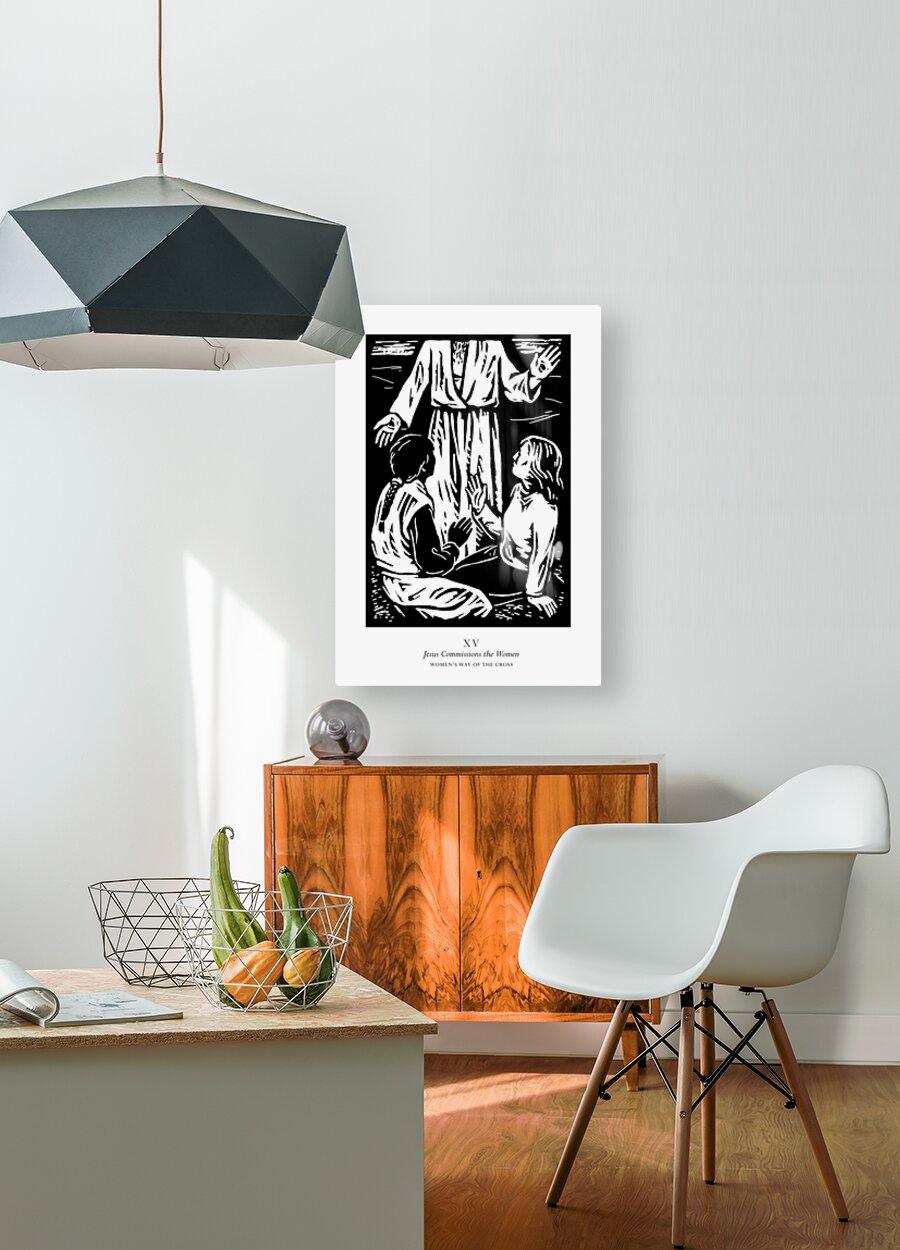 Acrylic Print - Women's Stations of the Cross 15 - Jesus Commissions the Women by Julie Lonneman - Trinity Stores
