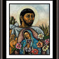 Wall Frame Espresso, Matted - St. Juan Diego and the Virgin's Image by Julie Lonneman - Trinity Stores