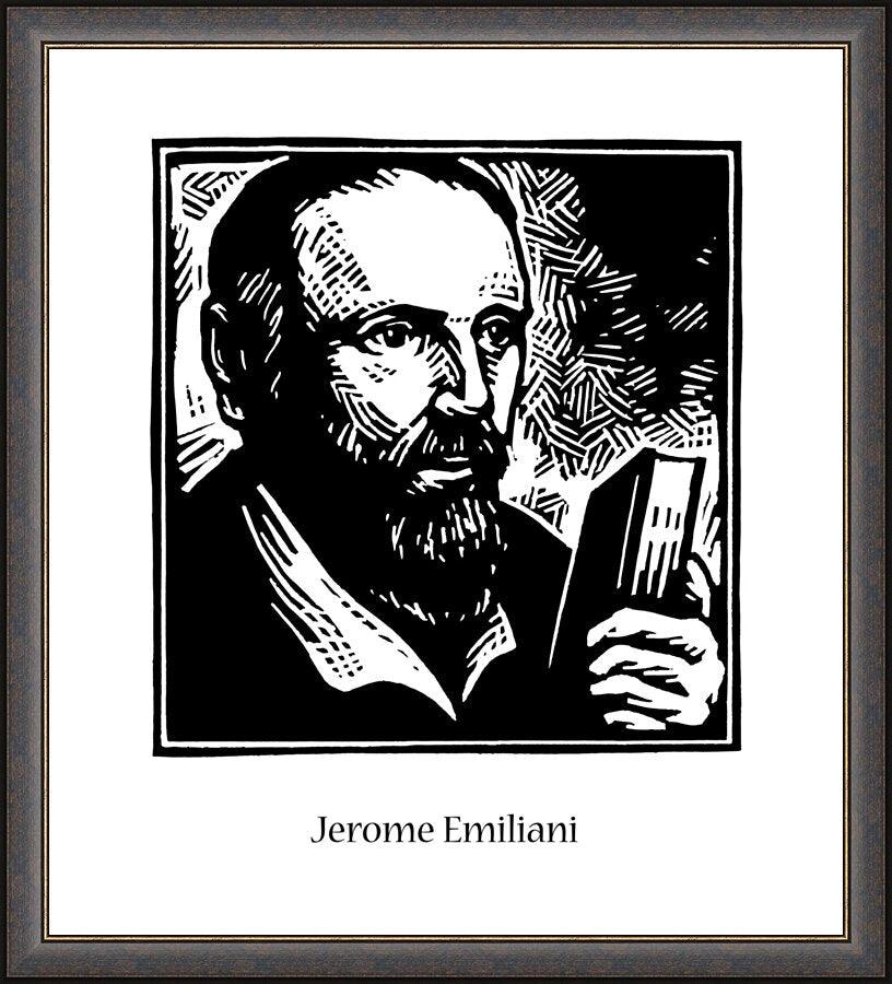 Wall Frame Espresso - St. Jerome Emiliani by Julie Lonneman - Trinity Stores