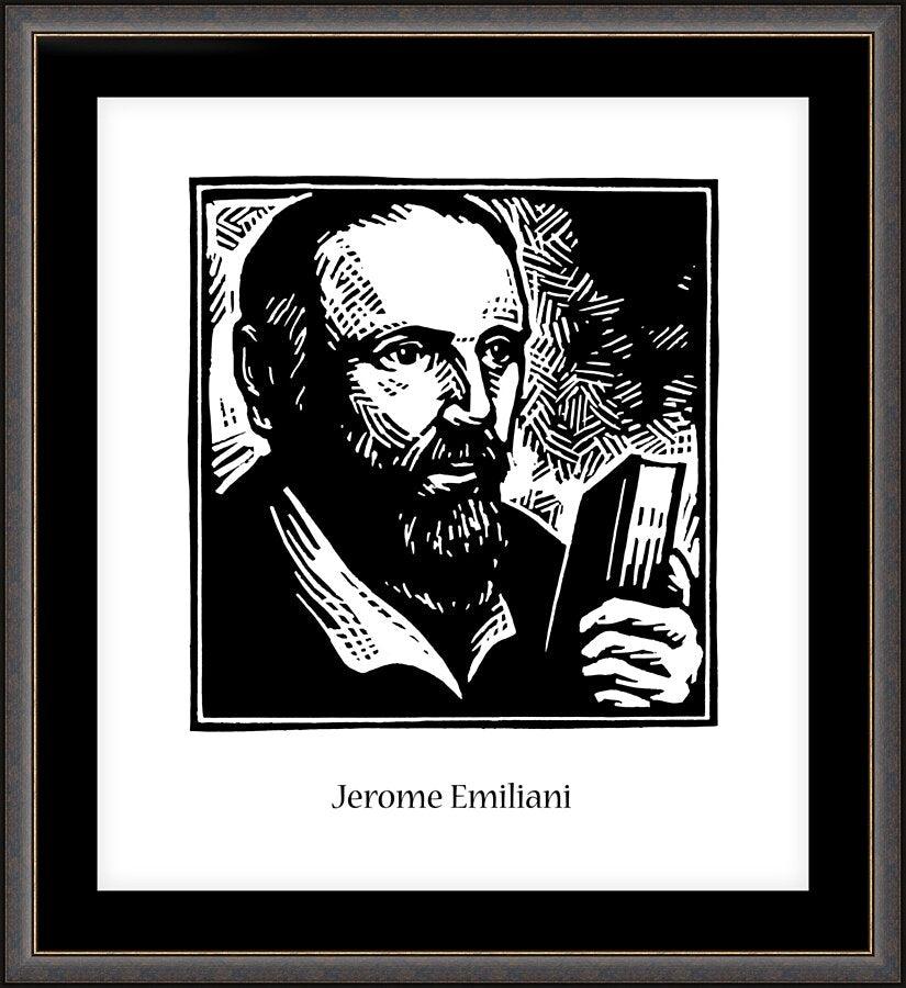 Wall Frame Espresso, Matted - St. Jerome Emiliani by Julie Lonneman - Trinity Stores