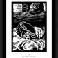 Wall Frame Black, Matted - Traditional Stations of the Cross 09 - Jesus Falls a Third Time by Julie Lonneman - Trinity Stores