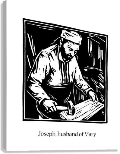 Canvas Print - St. Joseph, husband of Mary by Julie Lonneman - Trinity Stores