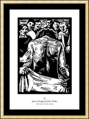 Wall Frame Gold - Traditional Stations of the Cross 10 - Jesus is Stripped of His Clothes by J. Lonneman