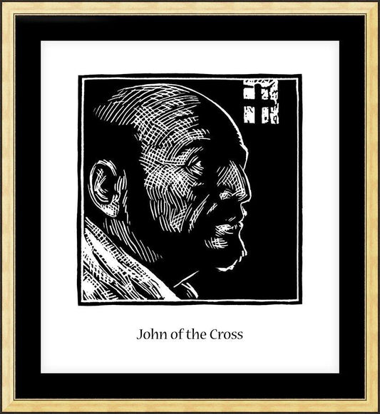Wall Frame Gold, Matted - St. John of the Cross by Julie Lonneman - Trinity Stores