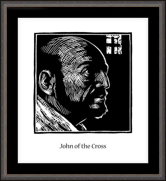 Wall Frame Espresso, Matted - St. John of the Cross by Julie Lonneman - Trinity Stores