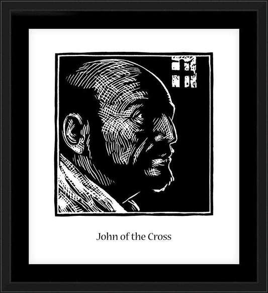 Wall Frame Black, Matted - St. John of the Cross by Julie Lonneman - Trinity Stores