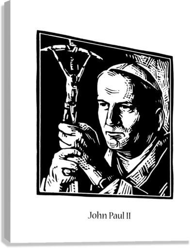 Canvas Print - St. John Paul II by Julie Lonneman - Trinity Stores