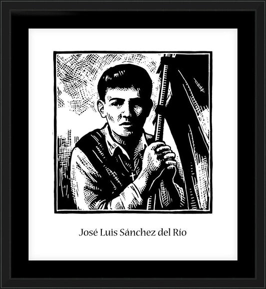 Wall Frame Black, Matted - St. José Luis Sánchez del Río by J. Lonneman
