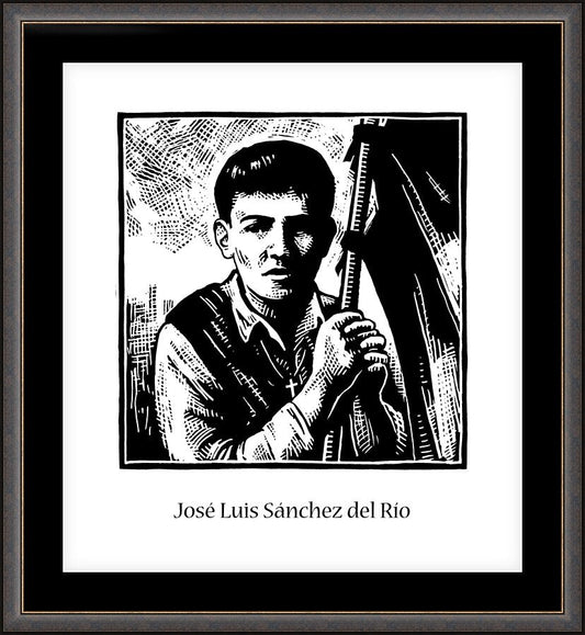Wall Frame Espresso, Matted - St. José Luis Sánchez del Río by J. Lonneman