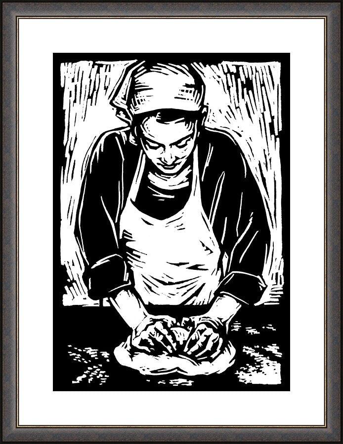 Wall Frame Espresso - Kneading Dough by Julie Lonneman - Trinity Stores
