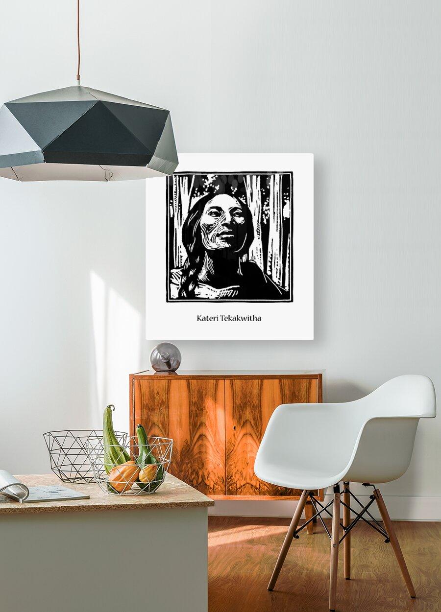 Metal Print - St. Kateri Tekakwitha by Julie Lonneman - Trinity Stores