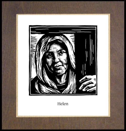 St. Helen - Wood Plaque Premium