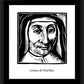 Wall Frame Black, Matted - St. Louise de Marillac by Julie Lonneman - Trinity Stores