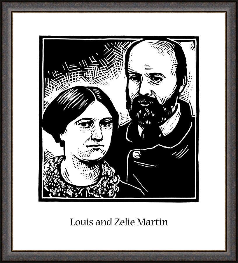 Wall Frame Espresso - Sts. Louis and Zélie Martin by Julie Lonneman - Trinity Stores