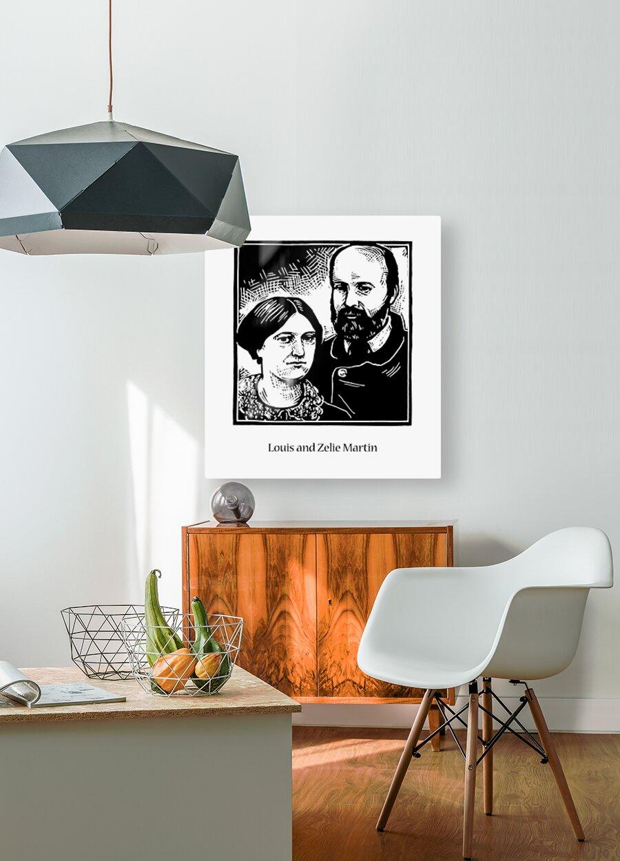 Metal Print - Sts. Louis and Zélie Martin by Julie Lonneman - Trinity Stores