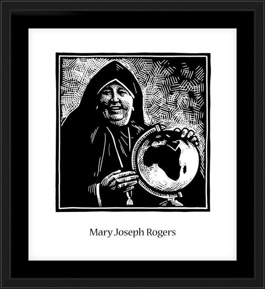 Wall Frame Black, Matted - Mother Mary Joseph Rogers by Julie Lonneman - Trinity Stores