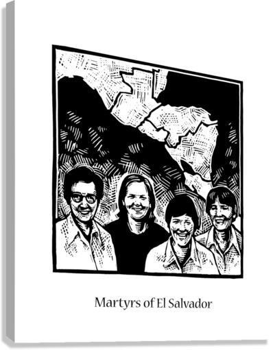 Canvas Print - Martyrs of El Salvador by J. Lonneman