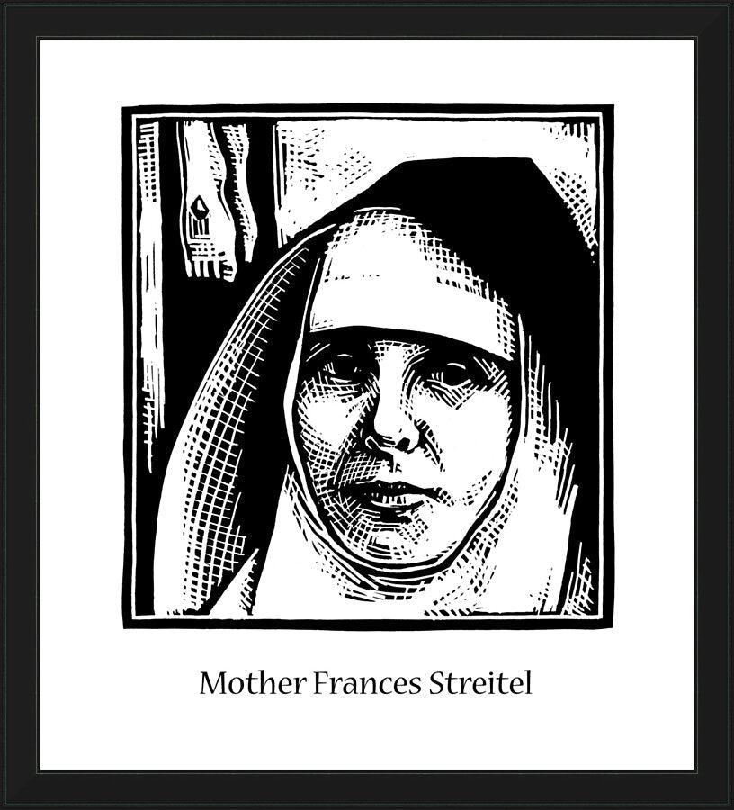 Wall Frame Black - Mother Frances Streitel by Julie Lonneman - Trinity Stores