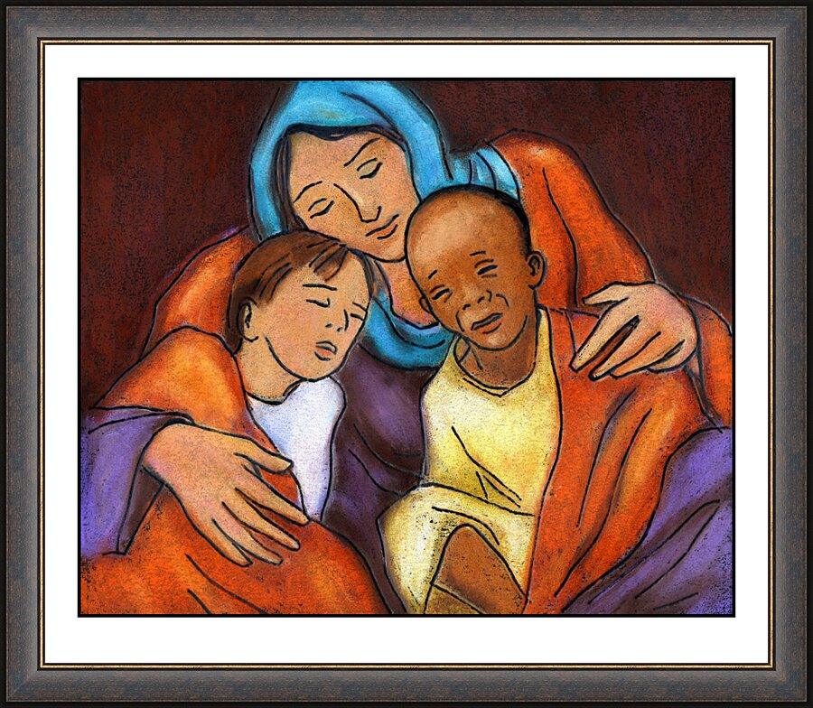 Wall Frame Espresso - Mother of Mercy by Julie Lonneman - Trinity Stores