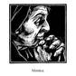 Wall Frame Espresso, Matted - St. Monica by Julie Lonneman - Trinity Stores