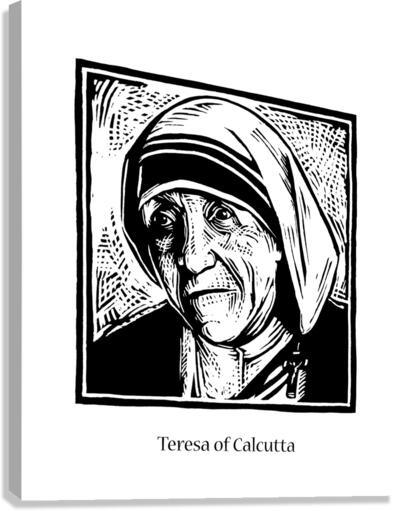 Canvas Print - St. Teresa of Calcutta by Julie Lonneman - Trinity Stores