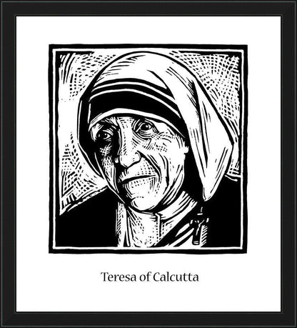 Wall Frame Black - St. Teresa of Calcutta by Julie Lonneman - Trinity Stores
