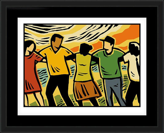 Wall Frame Black, Matted - Movement by Julie Lonneman - Trinity Stores