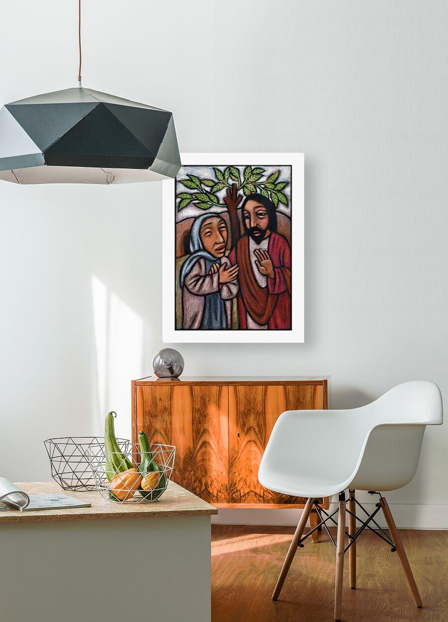 Metal Print - Lent, 5th Sunday - Martha Pleads With Jesus by Julie Lonneman - Trinity Stores