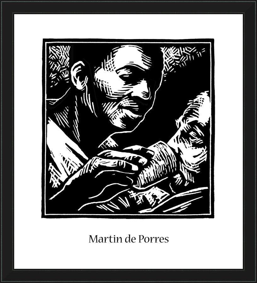 Wall Frame Black - St. Martin de Porres by Julie Lonneman - Trinity Stores