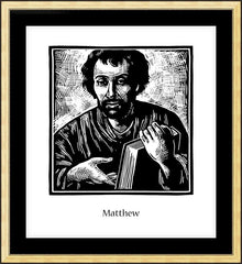 Wall Frame Gold - St. Matthew by J. Lonneman