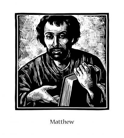 Wall Frame Gold, Matted - St. Matthew by Julie Lonneman - Trinity Stores