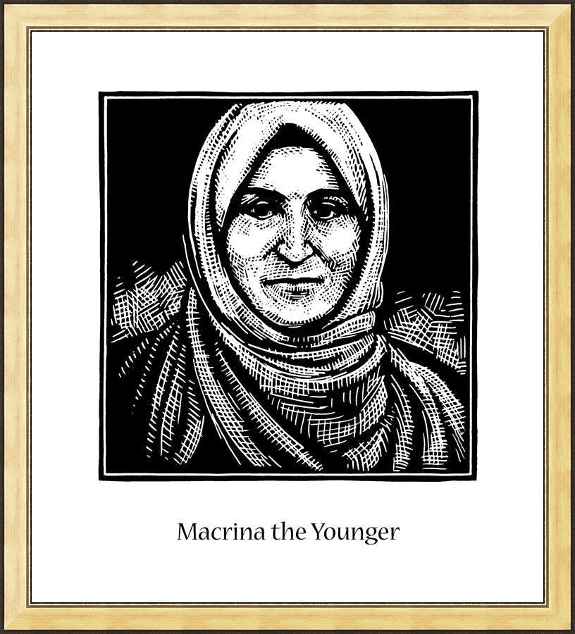 Wall Frame Gold - St. Macrina the Younger by Julie Lonneman - Trinity Stores