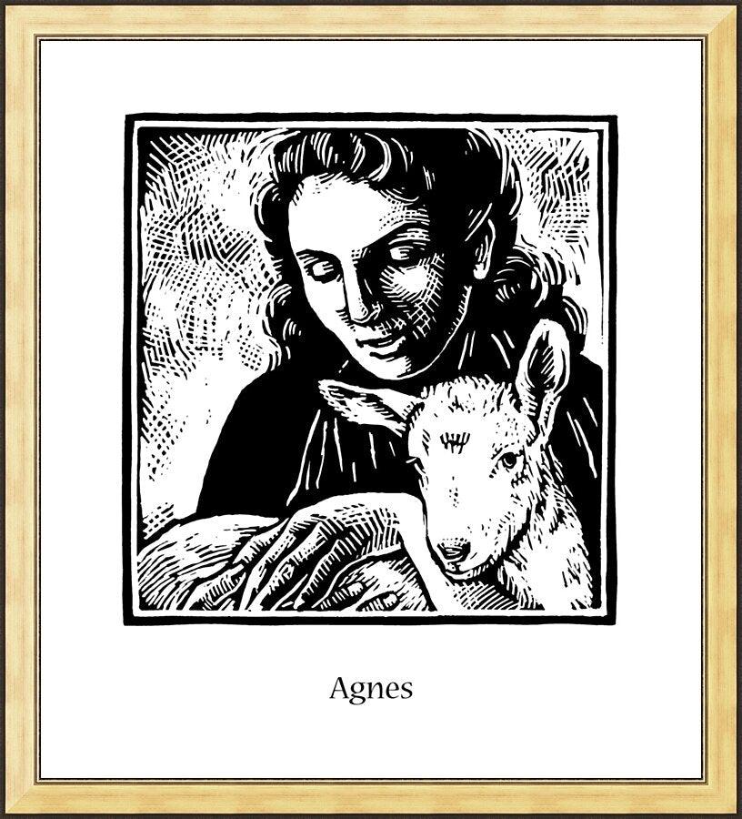 Wall Frame Gold - St. Agnes by Julie Lonneman - Trinity Stores