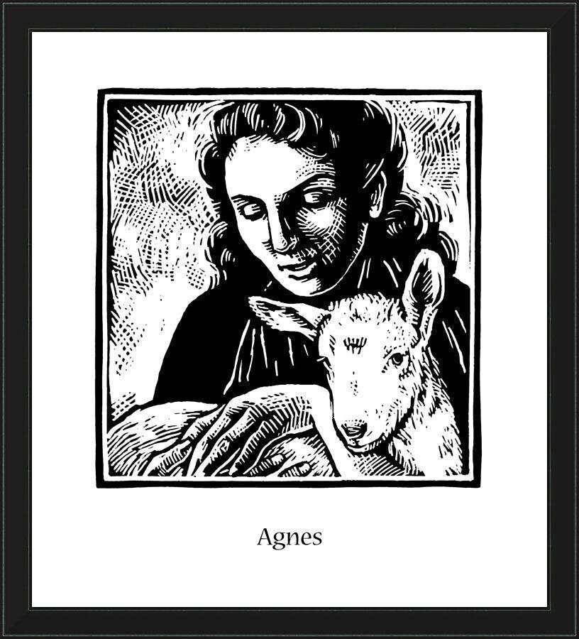 Wall Frame Black - St. Agnes by Julie Lonneman - Trinity Stores
