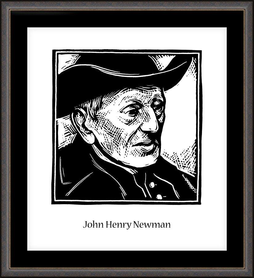 Wall Frame Espresso, Matted - St. John Henry Newman by Julie Lonneman - Trinity Stores