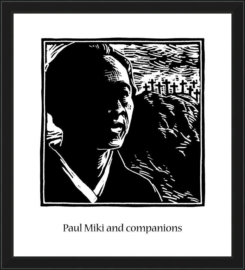 Wall Frame Black - St. Paul Miki by Julie Lonneman - Trinity Stores