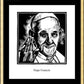 Wall Frame Gold, Matted - Pope Francis by Julie Lonneman - Trinity Stores